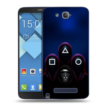Пластиковый чехол на Alcatel One Touch Hero с принтом Игра Кальмара