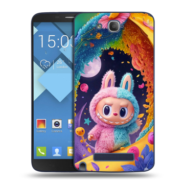 Пластиковый чехол на Alcatel One Touch Hero с принтом Labubu Лабубу