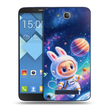 Пластиковый чехол на Alcatel One Touch Hero с принтом Labubu Лабубу Пластиковый чехол на Alcatel One Touch Hero с принтом Labubu Лабубу