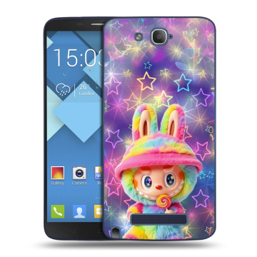 Пластиковый чехол на Alcatel One Touch Hero с принтом Labubu Лабубу Пластиковый чехол на Alcatel One Touch Hero с принтом Labubu Лабубу