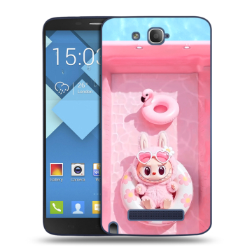 Пластиковый чехол на Alcatel One Touch Hero с принтом Labubu Лабубу Пластиковый чехол на Alcatel One Touch Hero с принтом Labubu Лабубу
