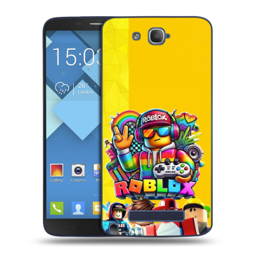 Пластиковый чехол на Alcatel One Touch Hero с принтом Roblox Роблокс Пластиковый чехол на Alcatel One Touch Hero с принтом Roblox Роблокс