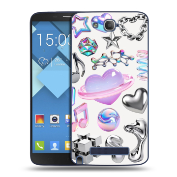 Пластиковый чехол на Alcatel One Touch Hero с принтом Y2K Пластиковый чехол на Alcatel One Touch Hero с принтом Y2K