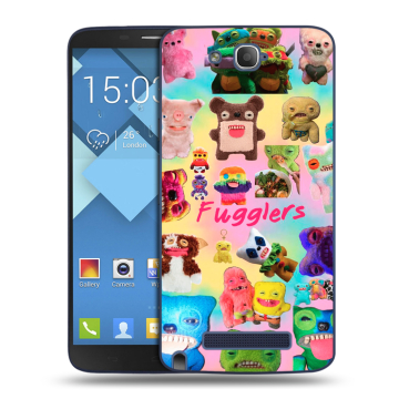 Пластиковый чехол на Alcatel One Touch Hero с принтом Флагер Fuggler