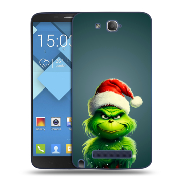 Пластиковый чехол на Alcatel One Touch Hero с принтом Новый год