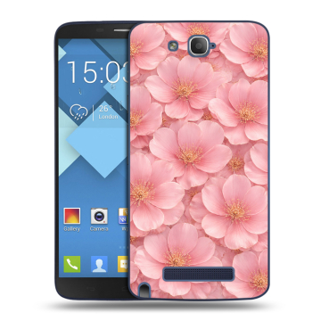 Пластиковый чехол на Alcatel One Touch Hero с принтом женский