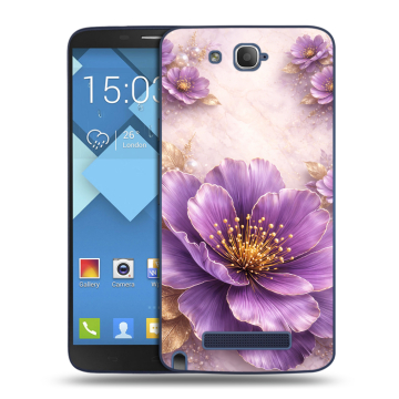Пластиковый чехол на Alcatel One Touch Hero с принтом женский Пластиковый чехол на Alcatel One Touch Hero с принтом женский