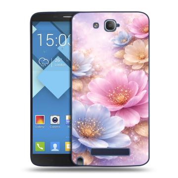 Пластиковый чехол на Alcatel One Touch Hero с принтом женский Пластиковый чехол на Alcatel One Touch Hero с принтом женский