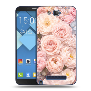 Пластиковый чехол на Alcatel One Touch Hero с принтом женский Пластиковый чехол на Alcatel One Touch Hero с принтом женский