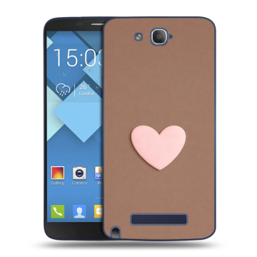 Пластиковый чехол на Alcatel One Touch Hero с принтом женский