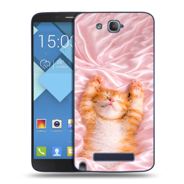 Пластиковый чехол на Alcatel One Touch Hero с принтом женский Пластиковый чехол на Alcatel One Touch Hero с принтом женский