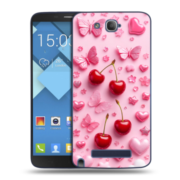 Пластиковый чехол на Alcatel One Touch Hero с принтом для девочек Пластиковый чехол на Alcatel One Touch Hero с принтом для девочек