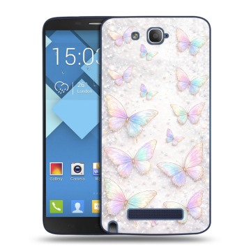 Пластиковый чехол на Alcatel One Touch Hero с принтом женский Пластиковый чехол на Alcatel One Touch Hero с принтом женский