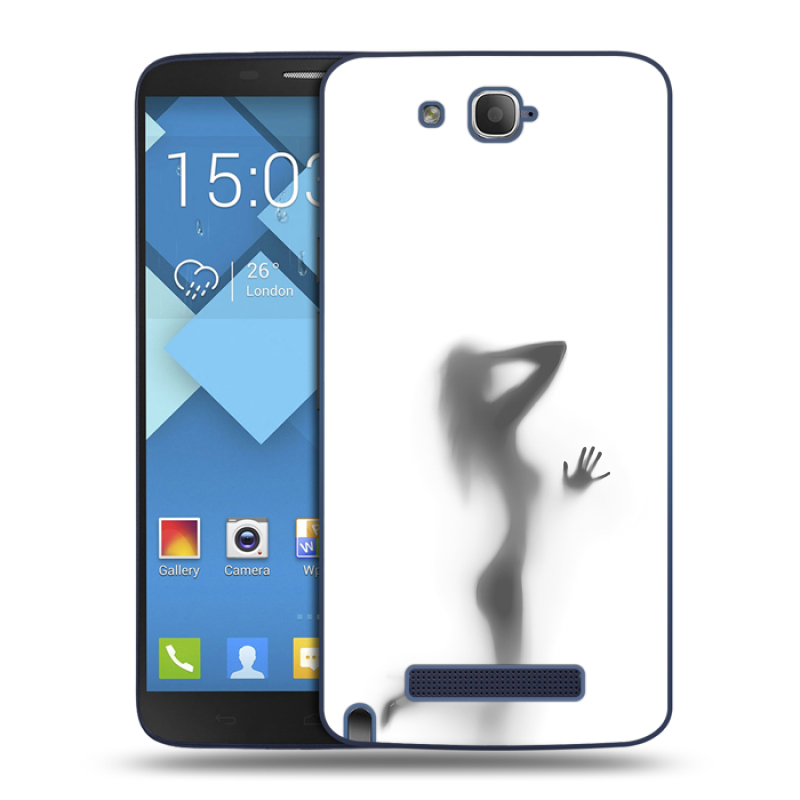 Пластиковый чехол на Alcatel One Touch Hero с принтом Силуэт Пластиковый чехол на Alcatel One Touch Hero с принтом Силуэт
