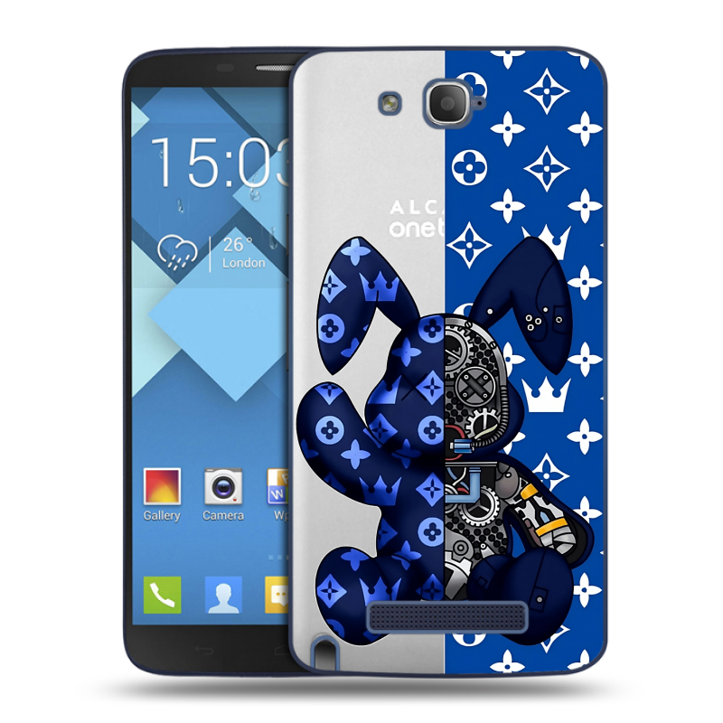 Пластиковый чехол на Alcatel One Touch Hero с принтом Луи робот Пластиковый чехол на Alcatel One Touch Hero с принтом Луи робот