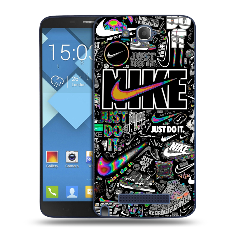 Пластиковый чехол на Alcatel One Touch Hero с принтом Найк Пластиковый чехол на Alcatel One Touch Hero с принтом Найк