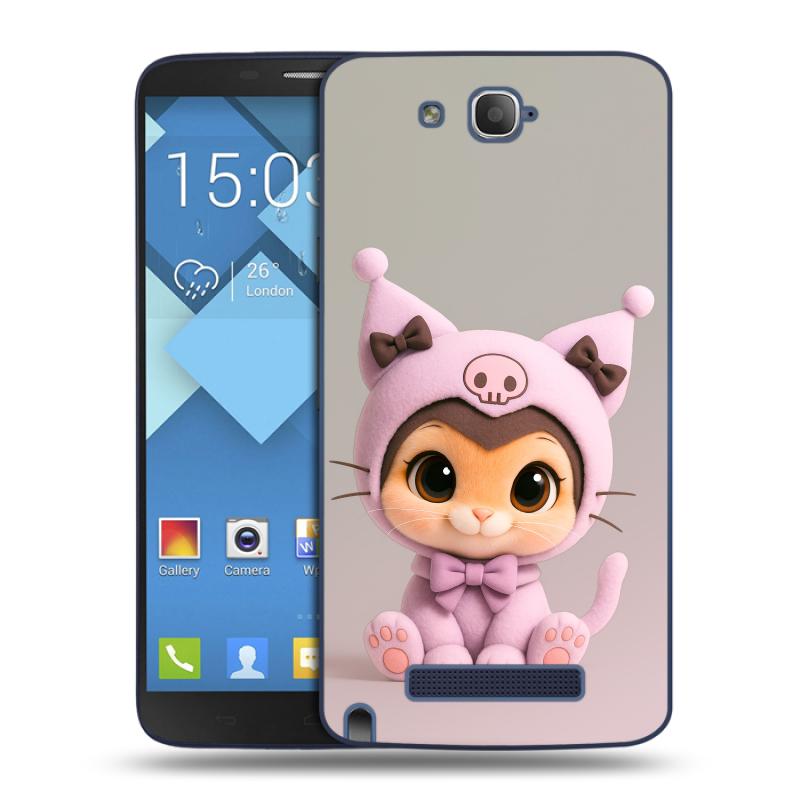 Пластиковый чехол на Alcatel One Touch Hero с принтом Куроми Kuromi Пластиковый чехол на Alcatel One Touch Hero с принтом Куроми Kuromi