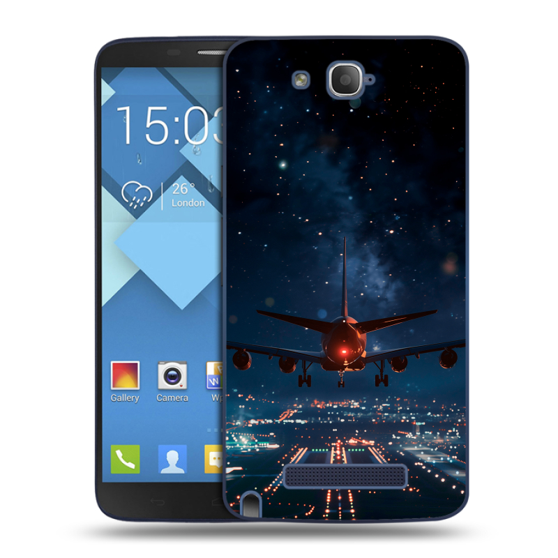 Пластиковый чехол на Alcatel One Touch Hero с принтом самолет Пластиковый чехол на Alcatel One Touch Hero с принтом самолет