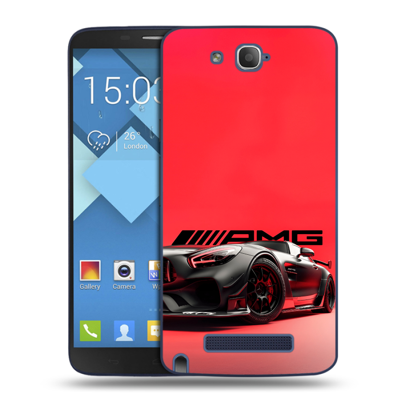 Пластиковый чехол на Alcatel One Touch Hero с принтом Мерседес Mercedes AMG Пластиковый чехол на Alcatel One Touch Hero с принтом Мерседес Mercedes AMG