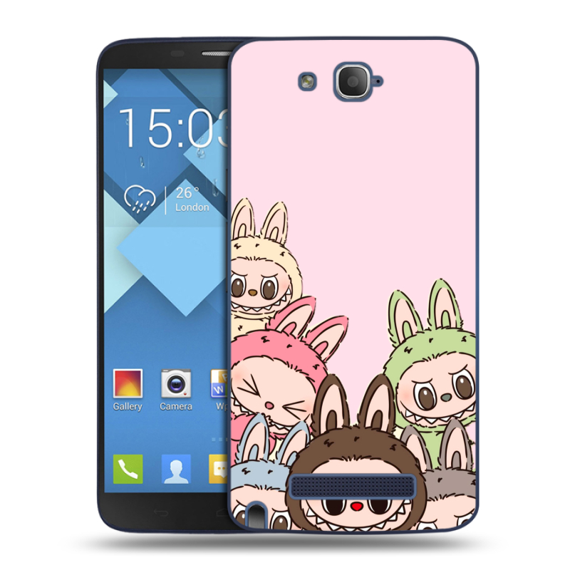 Пластиковый чехол на Alcatel One Touch Hero с принтом Лабубу Пластиковый чехол на Alcatel One Touch Hero с принтом Лабубу