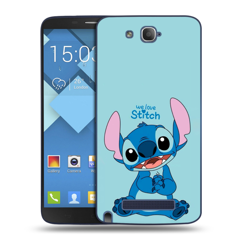 Пластиковый чехол на Alcatel One Touch Hero с принтом Лило и Стич Пластиковый чехол на Alcatel One Touch Hero с принтом Лило и Стич