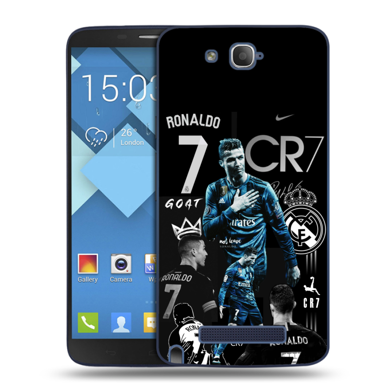Пластиковый чехол на Alcatel One Touch Hero с принтом Реал Роналдо Пластиковый чехол на Alcatel One Touch Hero с принтом Реал Роналдо