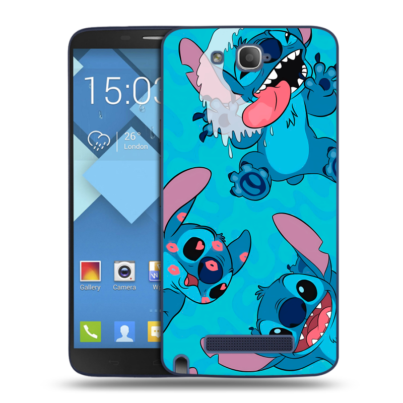 Пластиковый чехол на Alcatel One Touch Hero с принтом Лило и Стич Пластиковый чехол на Alcatel One Touch Hero с принтом Лило и Стич