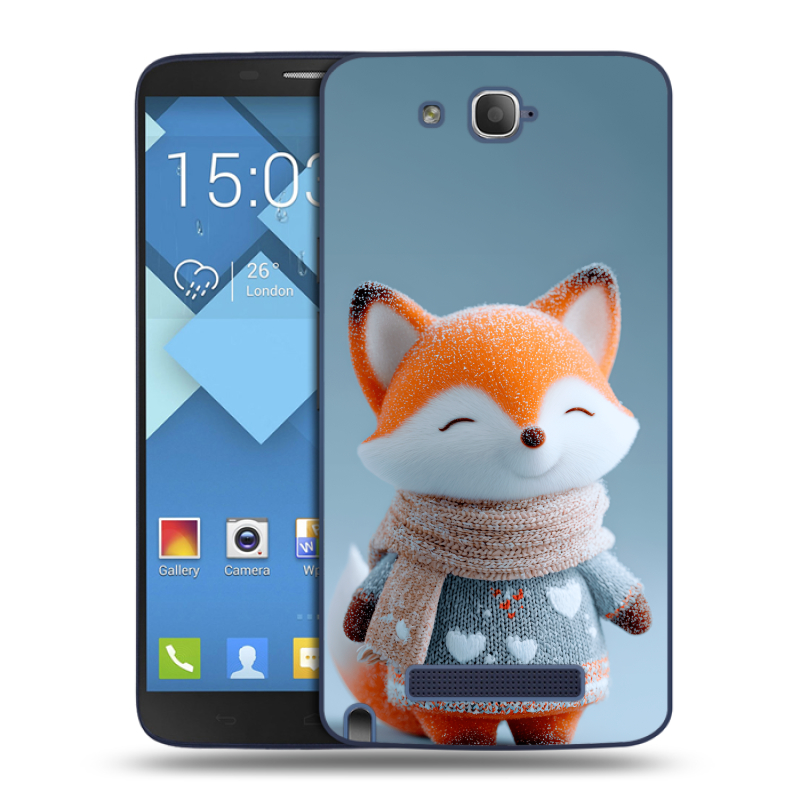 Пластиковый чехол на Alcatel One Touch Hero с принтом Лиса Пластиковый чехол на Alcatel One Touch Hero с принтом Лиса