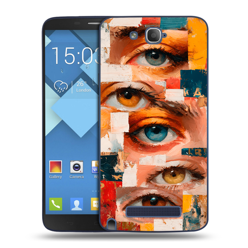 Пластиковый чехол на Alcatel One Touch Hero с принтом Модный принт Пластиковый чехол на Alcatel One Touch Hero с принтом Модный принт