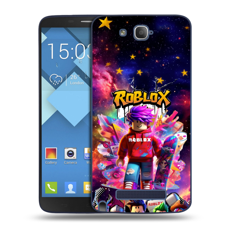 Пластиковый чехол на Alcatel One Touch Hero с принтом Roblox Роблокс Пластиковый чехол на Alcatel One Touch Hero с принтом Roblox Роблокс