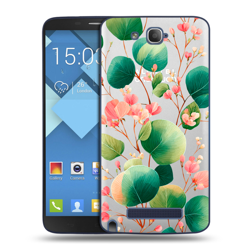 Пластиковый чехол на Alcatel One Touch Hero с принтом женский Пластиковый чехол на Alcatel One Touch Hero с принтом женский