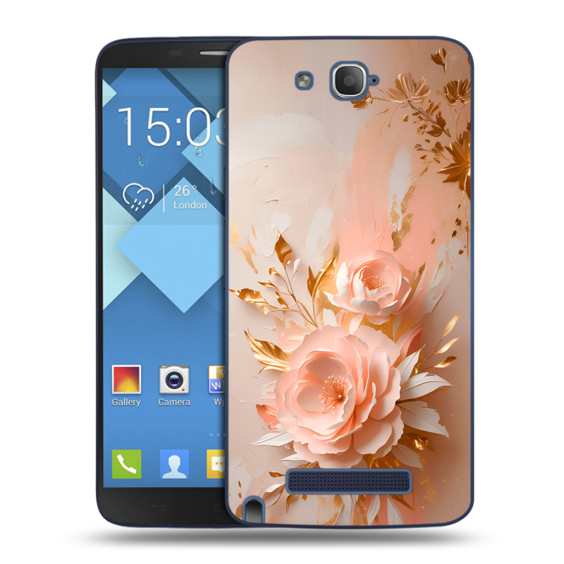 Пластиковый чехол на Alcatel One Touch Hero с принтом женский Пластиковый чехол на Alcatel One Touch Hero с принтом женский