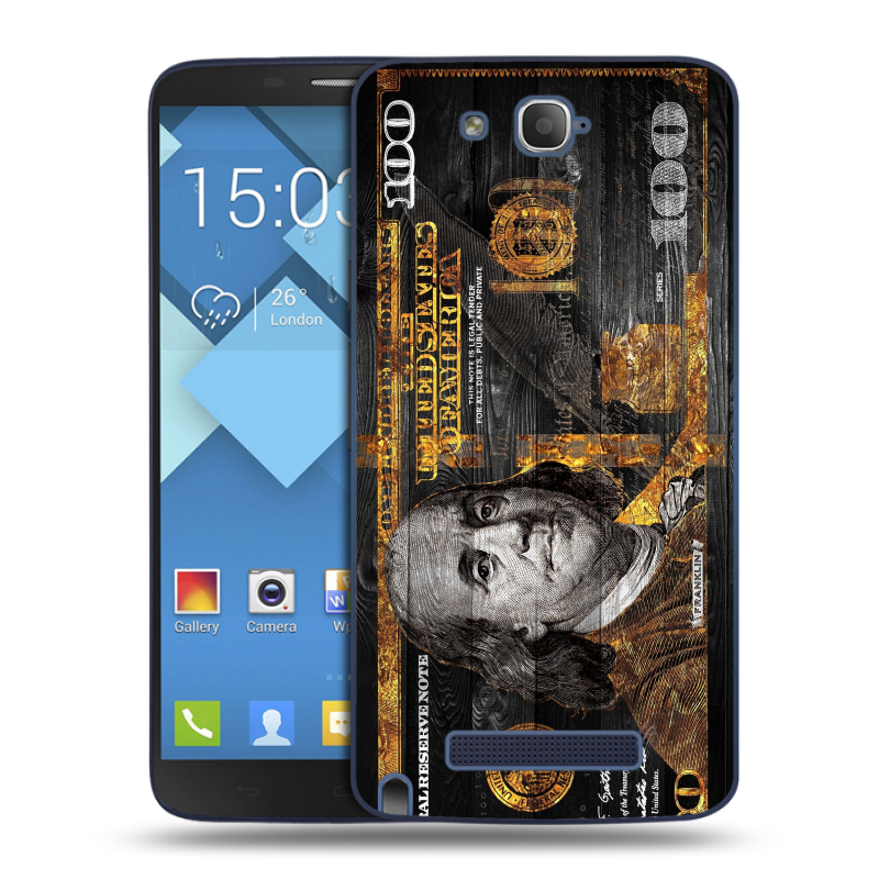 Пластиковый чехол на Alcatel One Touch Hero с принтом Доллар деньги Пластиковый чехол на Alcatel One Touch Hero с принтом Доллар деньги
