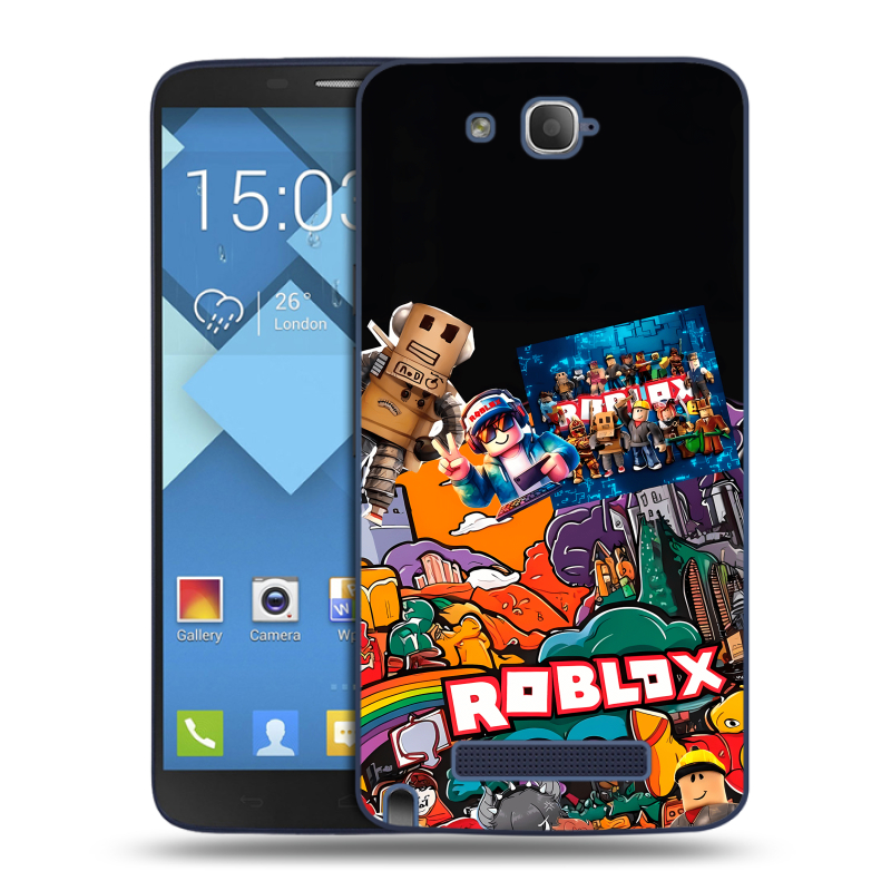Пластиковый чехол на Alcatel One Touch Hero с принтом Roblox Роблокс Пластиковый чехол на Alcatel One Touch Hero с принтом Roblox Роблокс