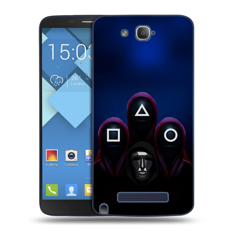 Пластиковый чехол на Alcatel One Touch Hero с принтом Игра Кальмара Пластиковый чехол на Alcatel One Touch Hero с принтом Игра Кальмара