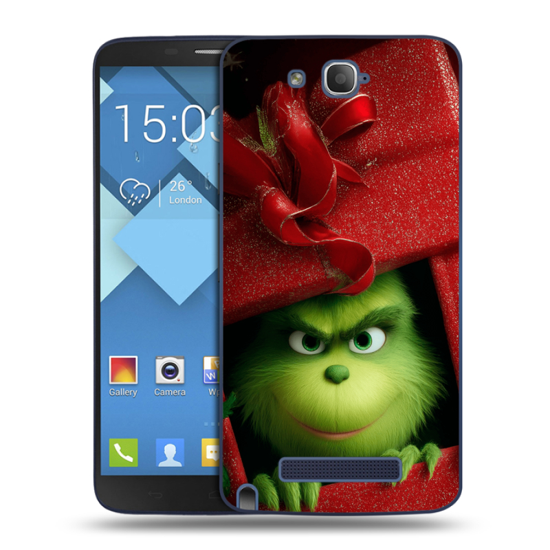 Пластиковый чехол на Alcatel One Touch Hero с принтом Новый год Пластиковый чехол на Alcatel One Touch Hero с принтом Новый год
