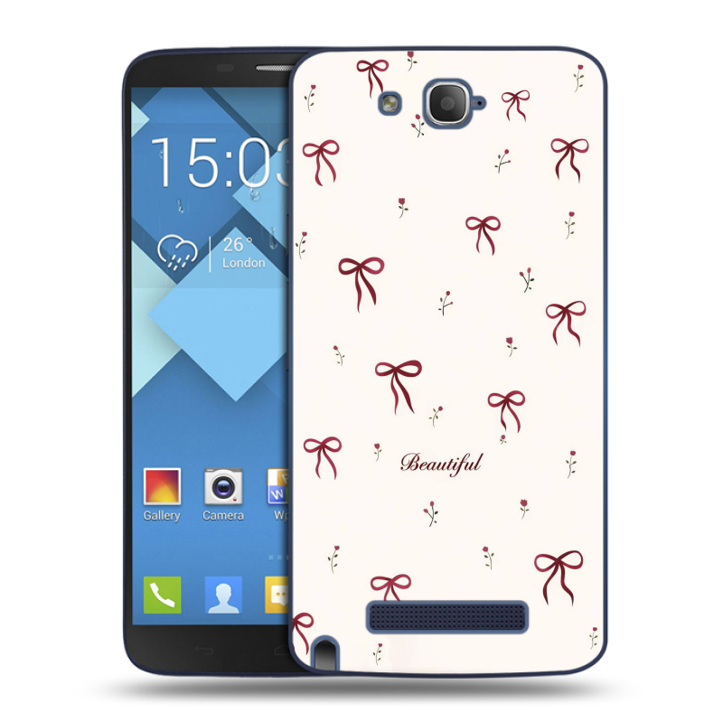 Пластиковый чехол на Alcatel One Touch Hero с принтом для девочек Пластиковый чехол на Alcatel One Touch Hero с принтом для девочек