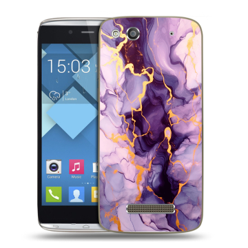 Пластиковый чехол на Alcatel One Touch Idol Alpha с принтом Мрамор Пластиковый чехол на Alcatel One Touch Idol Alpha с принтом Мрамор