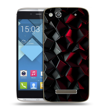 Пластиковый чехол на Alcatel One Touch Idol Alpha с принтом Абстракция