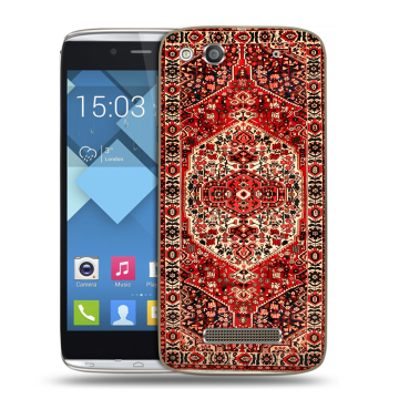 Пластиковый чехол на Alcatel One Touch Idol Alpha с принтом Ковер