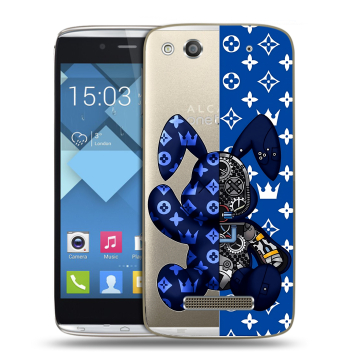 Пластиковый чехол на Alcatel One Touch Idol Alpha с принтом Луи робот Пластиковый чехол на Alcatel One Touch Idol Alpha с принтом Луи робот