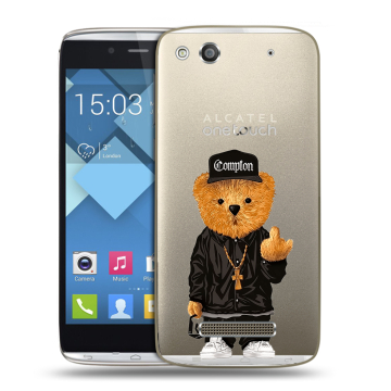Пластиковый чехол на Alcatel One Touch Idol Alpha с принтом Плюшевый медведь Пластиковый чехол на Alcatel One Touch Idol Alpha с принтом Плюшевый медведь