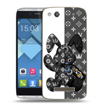 Пластиковый чехол на Alcatel One Touch Idol Alpha с принтом Луи робот Пластиковый чехол на Alcatel One Touch Idol Alpha с принтом Луи робот