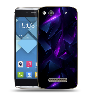 Пластиковый чехол на Alcatel One Touch Idol Alpha с принтом Абстракиция