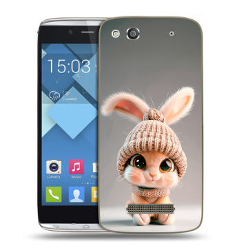 Пластиковый чехол на Alcatel One Touch Idol Alpha с принтом Кролик Пластиковый чехол на Alcatel One Touch Idol Alpha с принтом Кролик
