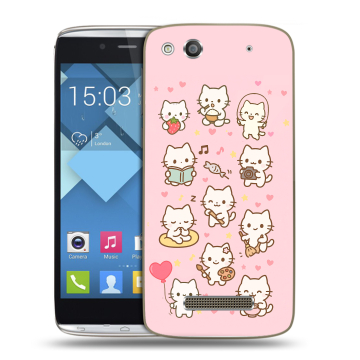 Пластиковый чехол на Alcatel One Touch Idol Alpha с принтом Hello Kitty Хелоу Кити Пластиковый чехол на Alcatel One Touch Idol Alpha с принтом Hello Kitty Хелоу Кити