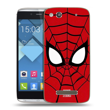 Пластиковый чехол на Alcatel One Touch Idol Alpha с принтом человек паук spiderman Пластиковый чехол на Alcatel One Touch Idol Alpha с принтом человек паук spiderman