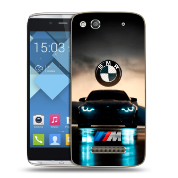 Пластиковый чехол на Alcatel One Touch Idol Alpha с принтом БМВ BMW Пластиковый чехол на Alcatel One Touch Idol Alpha с принтом БМВ BMW