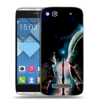 Пластиковый чехол на Alcatel One Touch Idol Alpha с принтом Гарри Поттер Harry Potter