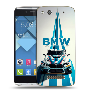 Пластиковый чехол на Alcatel One Touch Idol Alpha с принтом БМВ BMW Пластиковый чехол на Alcatel One Touch Idol Alpha с принтом БМВ BMW